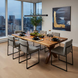 NATURAL WOODEN  DINING TABLE| Large