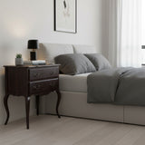 French Bedside Table | Dark Brown