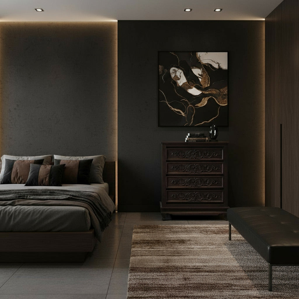 DRESSER COMMODE CARVING | EBONY