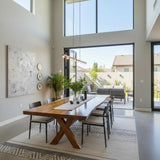 NATURAL WOODEN  DINING TABLE| Large