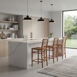 WOODEN TEAK LIDI BAR STOOL MADE WITH SOLID WOOD