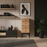 4 Drawer Dresser | Natural 103x45x37cm