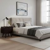 Retro Bedside Pedestal 2Drw | Dark