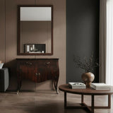 2 Door, 2 Drawer Cabinet | Dark Wood 85x100x50