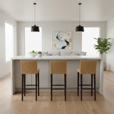 Rattan Bar Chair Made From Solid Wood | Natural Design