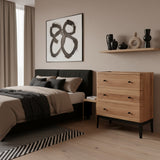 3 Drawer Dresser | Natural 103x90x42cm