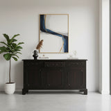 Sideboard 3 Drawers 3 Doors | Dark