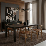 Leather Strap Dining Chair | Natural