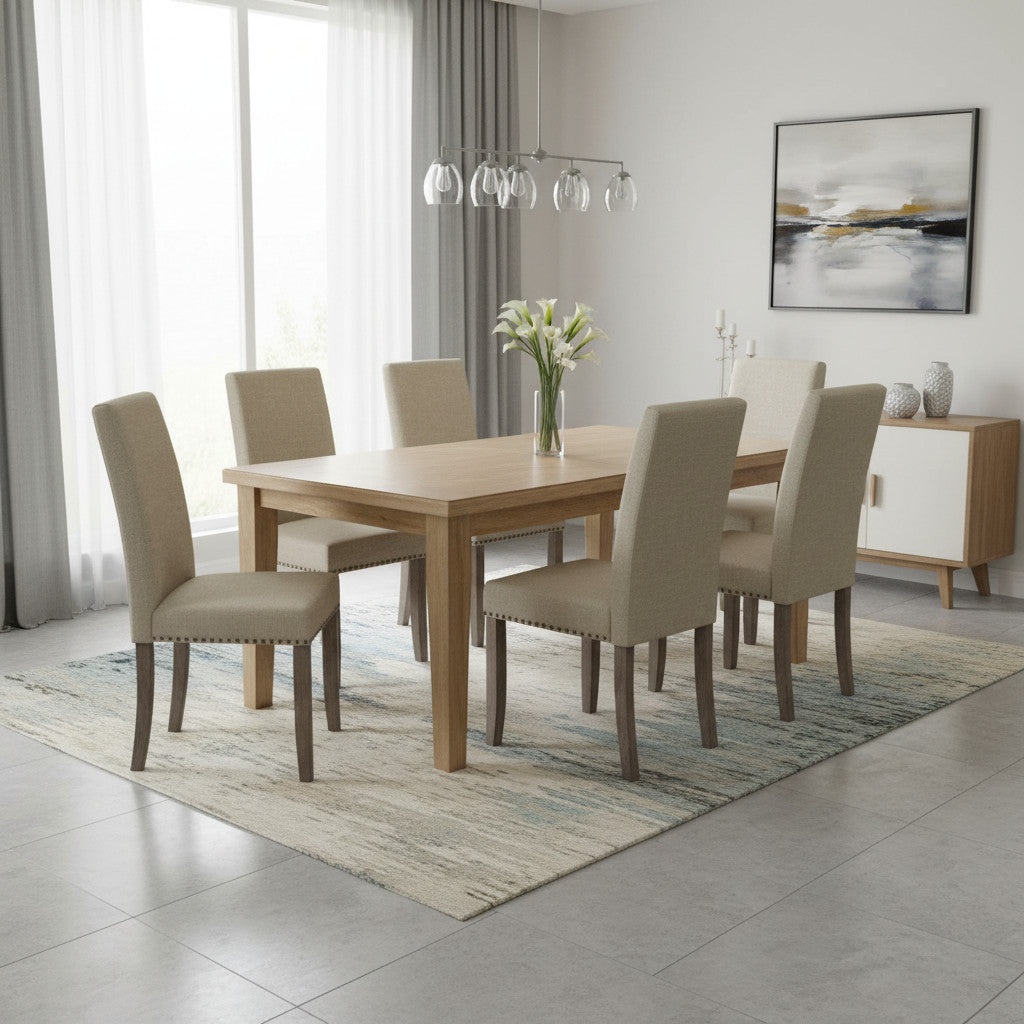 Dining Chair with Studs | Cream