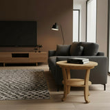 Curled Feet Side Table | Natural 80x80x65