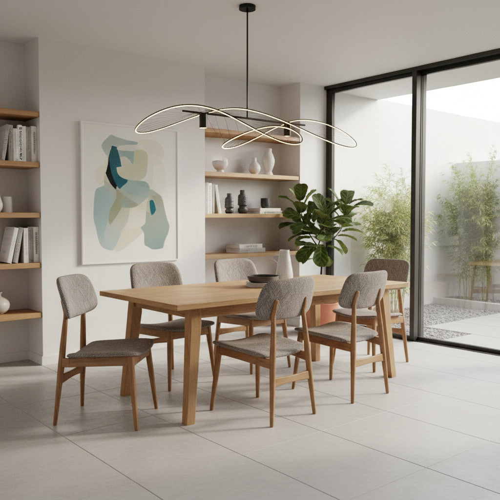 Kursi Kacang Dining Chair | Upholstered Fired Earth