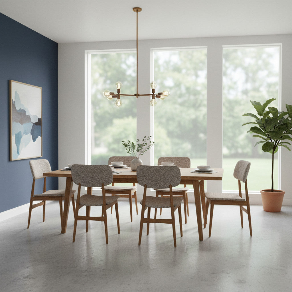 Kursi Kacang Dining Chair | Upholstered Fired Earth