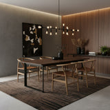 Leather Strap Dining Chair | Natural