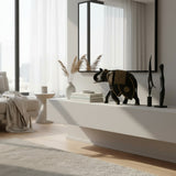 Wooden Elephant Crafted Decoration