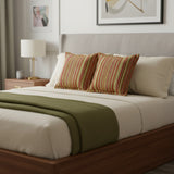 Scatter Cushion | Red & Green Stripe | House Range