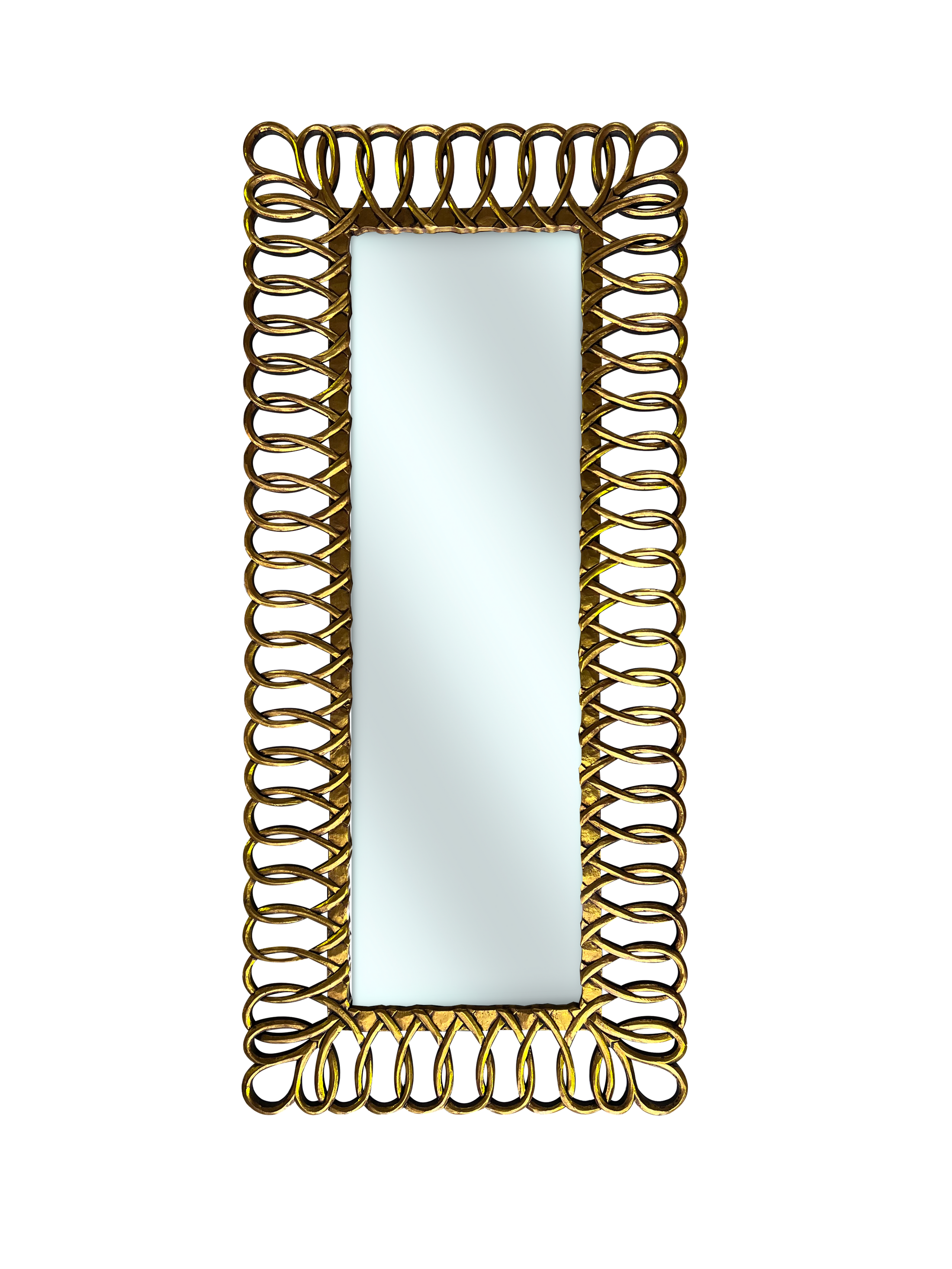 Square Madrid 1,8m Mirror | Gold Antique