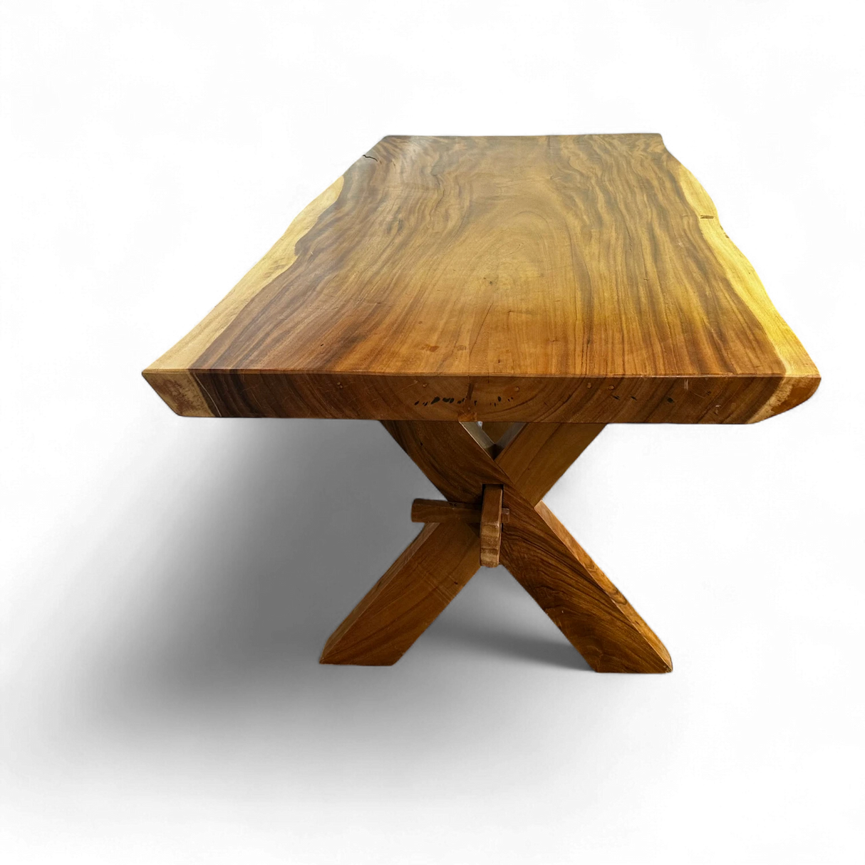 NATURAL WOODEN  DINING TABLE| Large