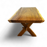 NATURAL WOODEN  DINING TABLE| Large