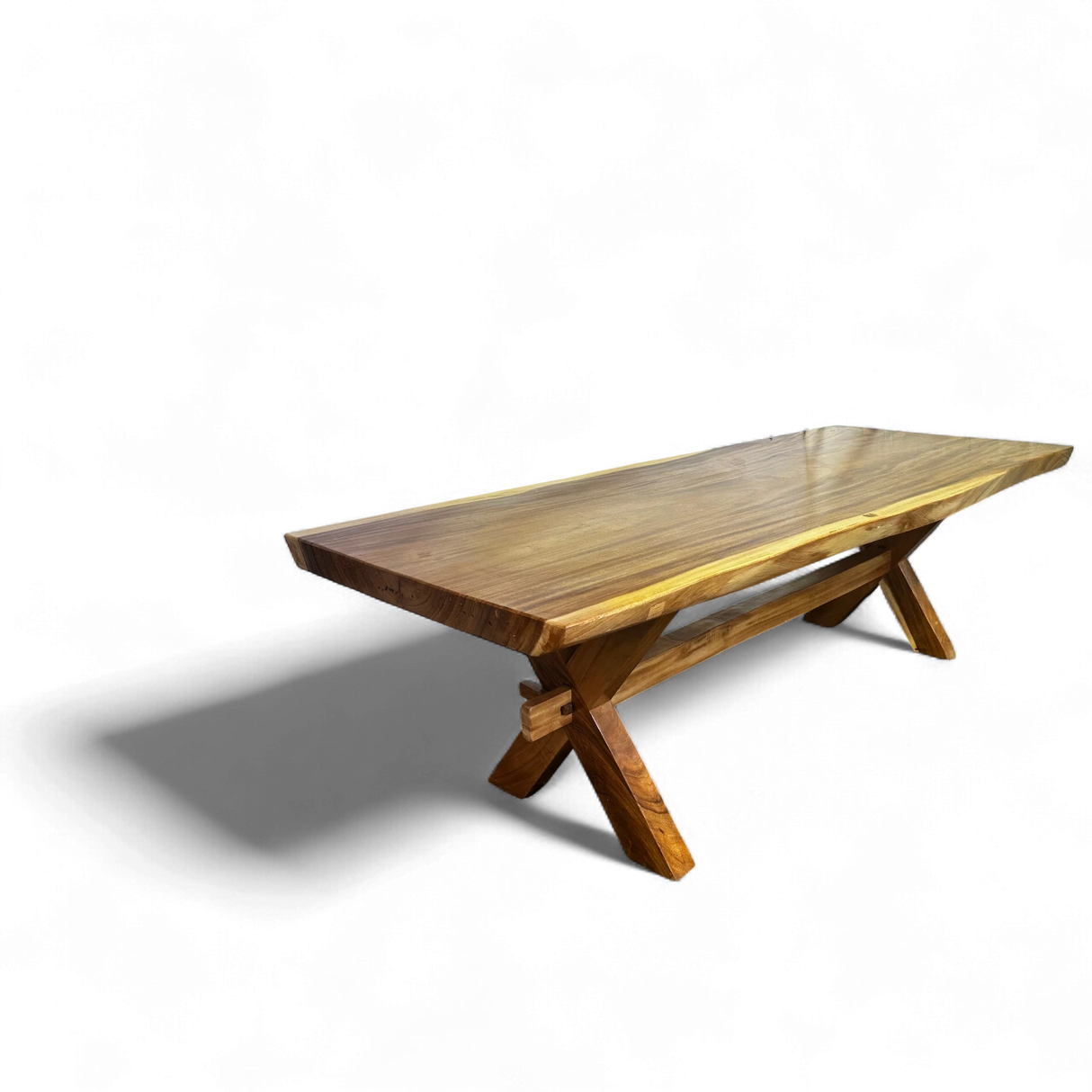 NATURAL WOODEN  DINING TABLE| Large