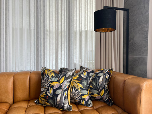 Scatter Cushion | Floral Black | House Range