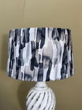 Load image into Gallery viewer, Lampshade | Black & Grey Monet
