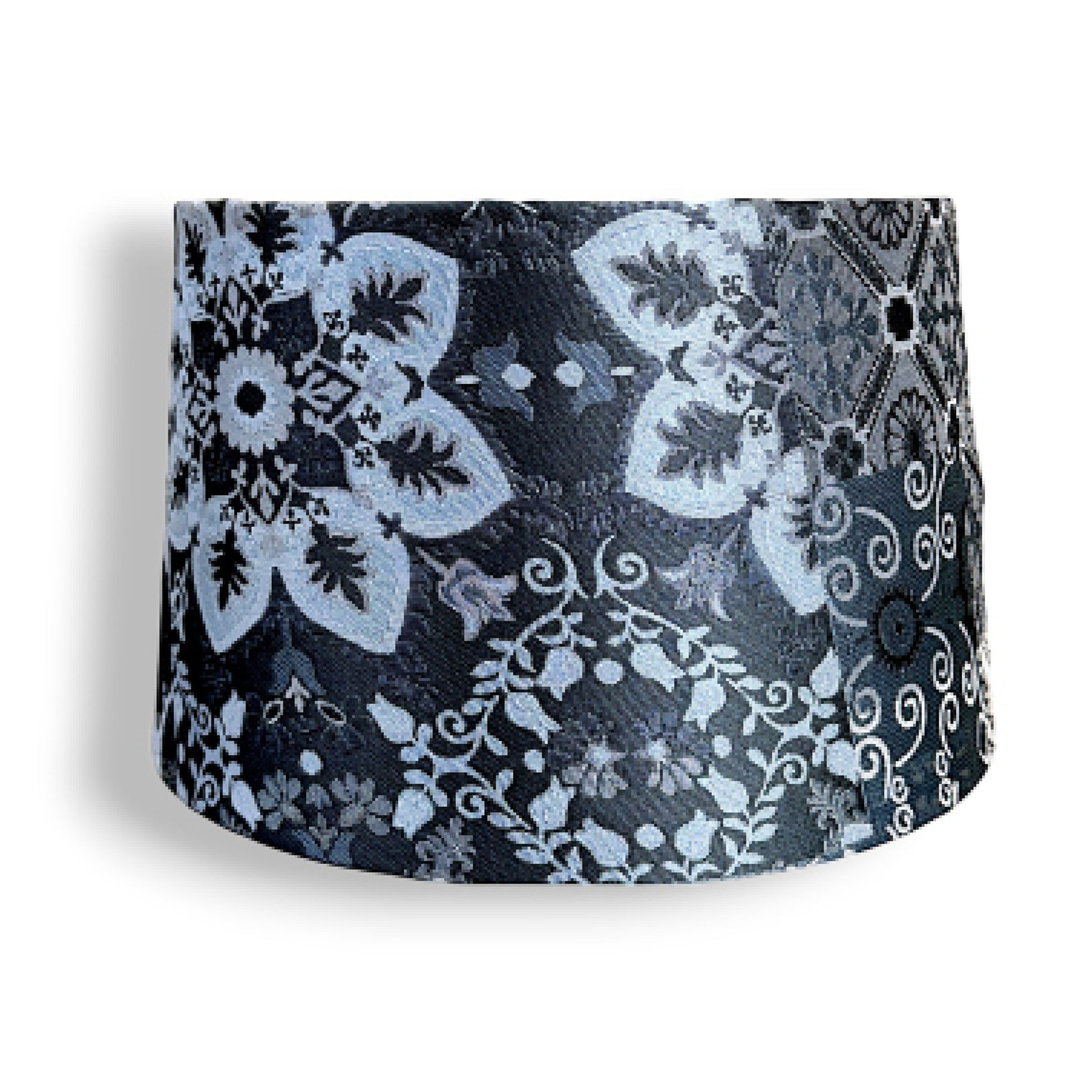 Lampshade | Silver & Black Floral