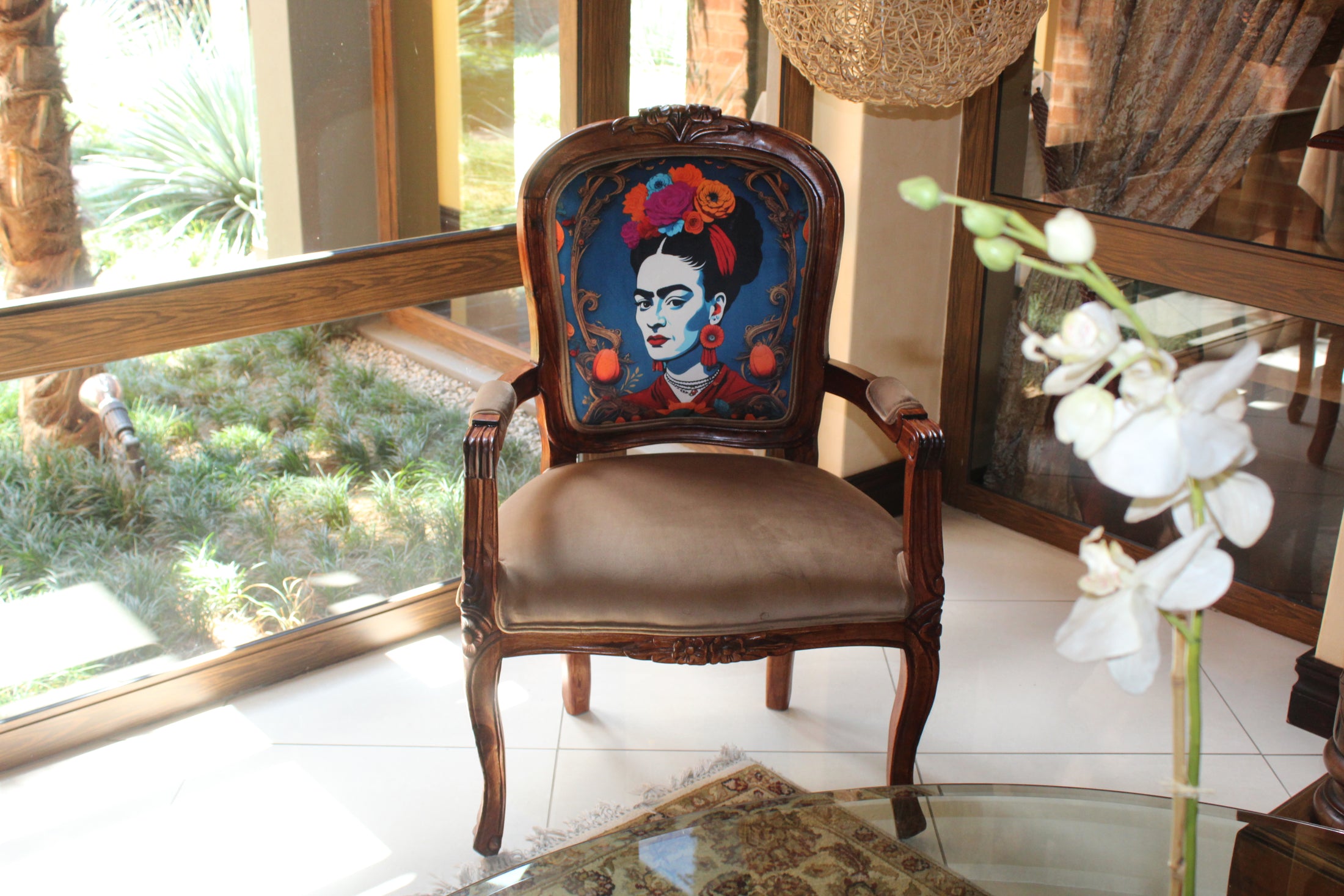 Wooden Occasional Chair | Frida Kahlo