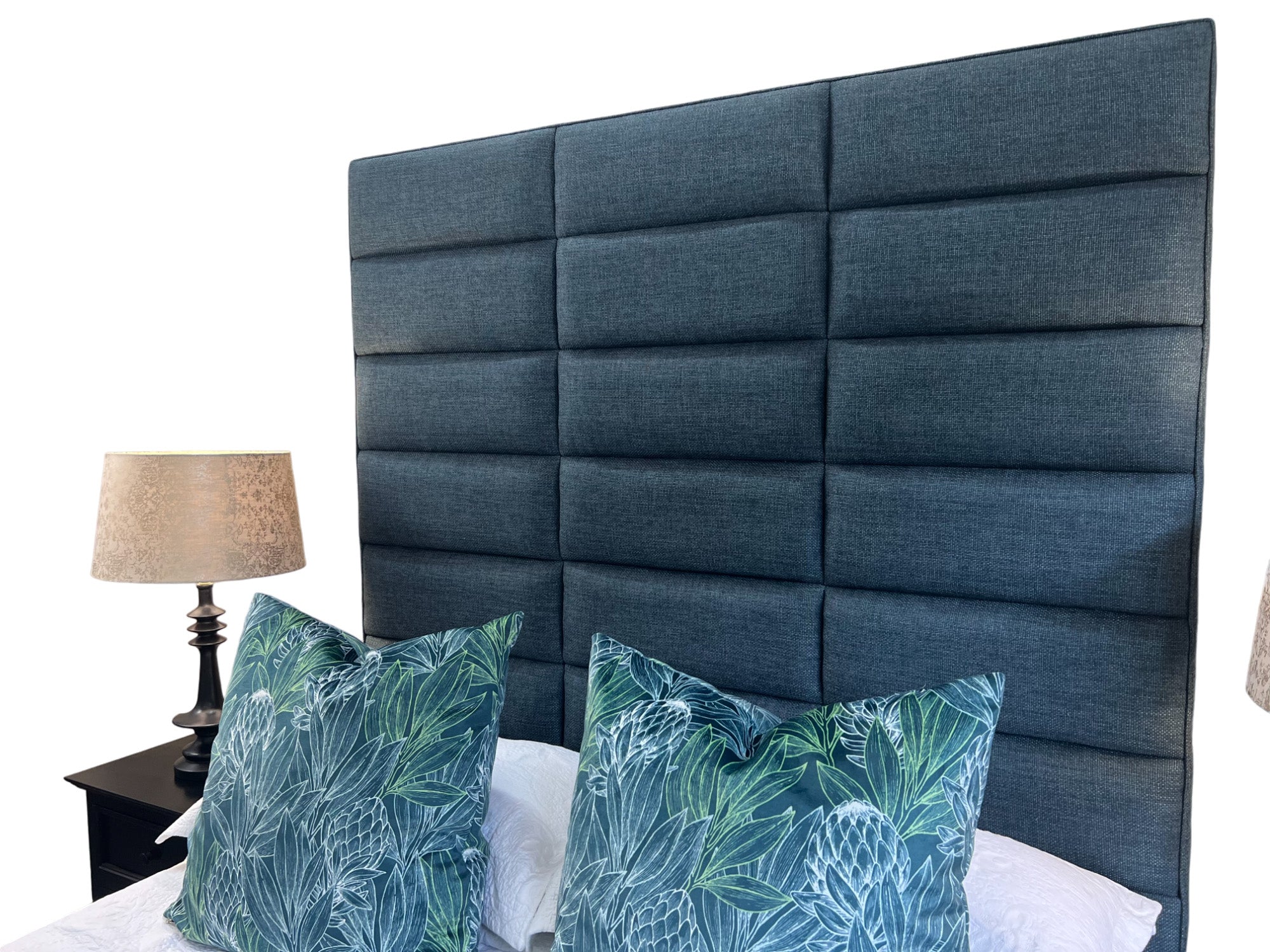 HEADBOARD & BASE QSIZE - BLUE