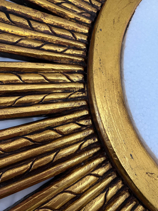 Trento Round Mirror | Gold Antique